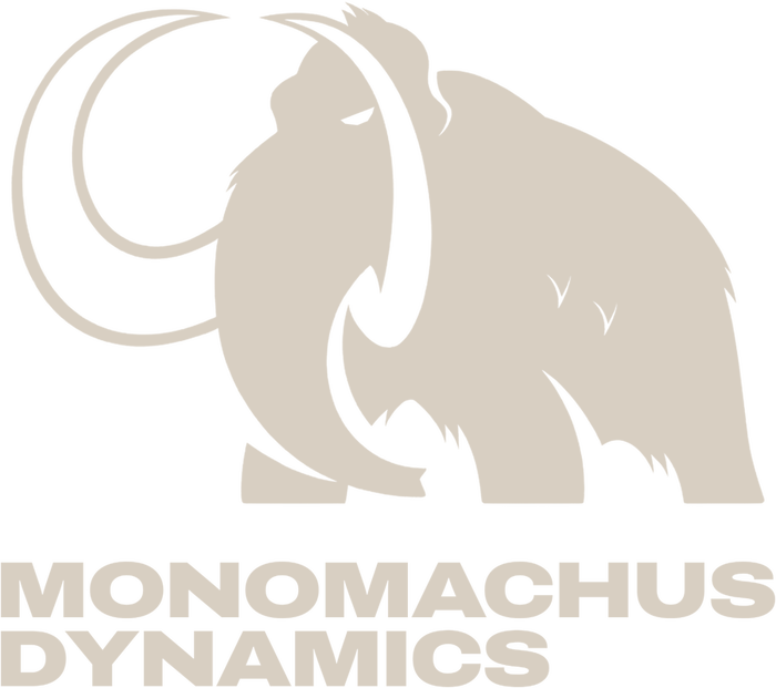 Monomachus Dynamics logo, a woolly mammoth